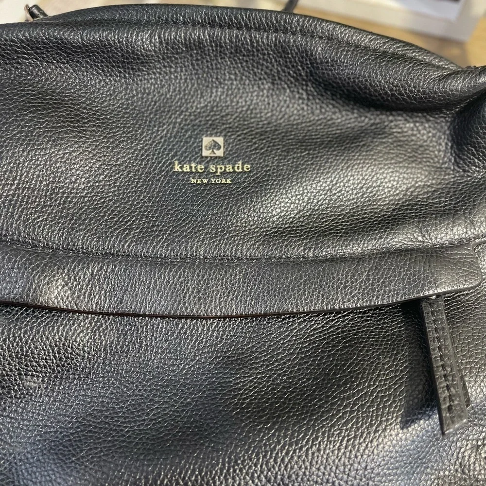 Kate Spade Black Pebbled Leather Crossbody Bag